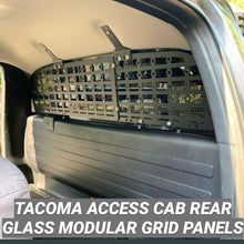 Load image into Gallery viewer, T2 - 2ND &amp; 3RD (2005-2022) GEN TOYOTA TACOMA ACCESS CAB REAR GLASS MOLLE - MODULAR STORAGE PANELS (MSP) - FREE SHIPPING
